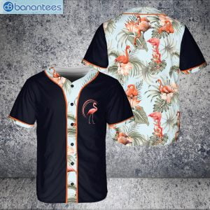 Tropical Flamigo Hawaii Floral Lover Jersey Baseball Shirtproduct photo 1