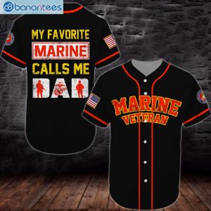 United States Marine Corps Veteran Jersey Baseball Shirtproduct photo 1