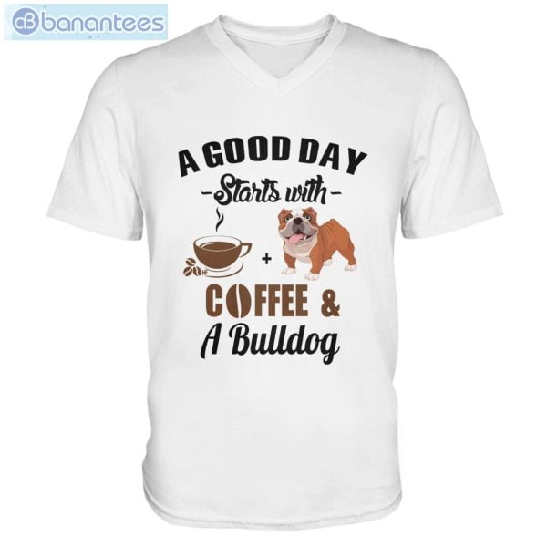 A Good Day Starts With Coffee And A Bulldog Long Sleeve T-Shirt Product Photo 6