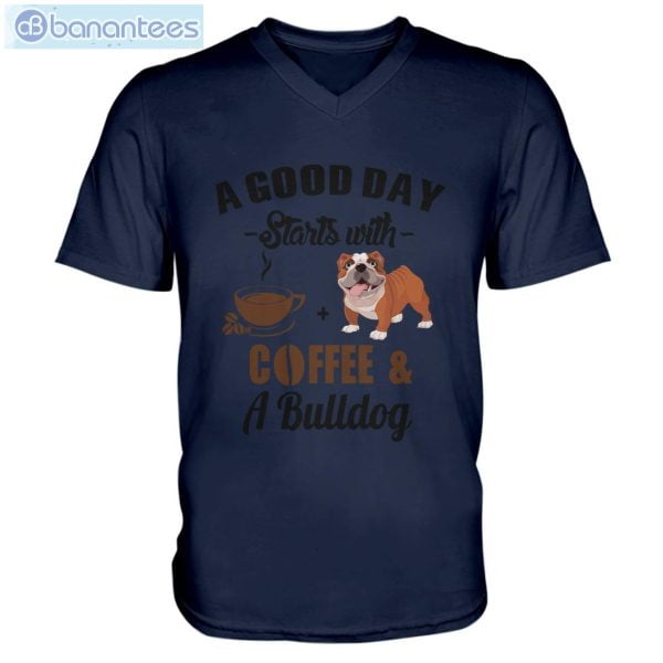 A Good Day Starts With Coffee And A Bulldog Long Sleeve T-Shirt Product Photo 7