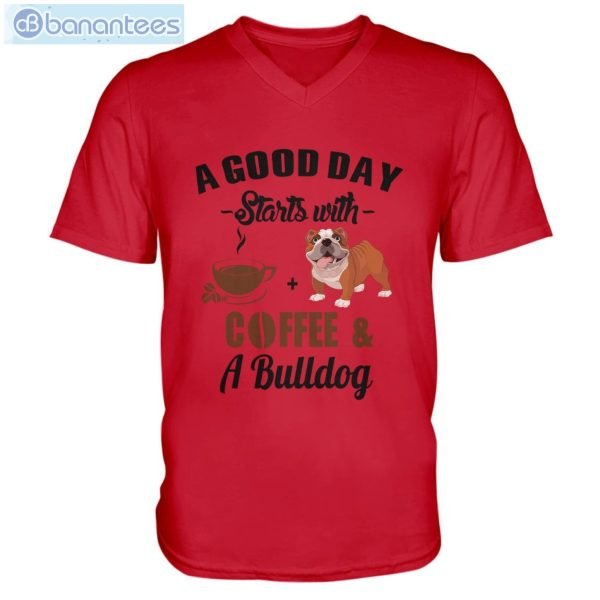 A Good Day Starts With Coffee And A Bulldog Long Sleeve T-Shirt Product Photo 9