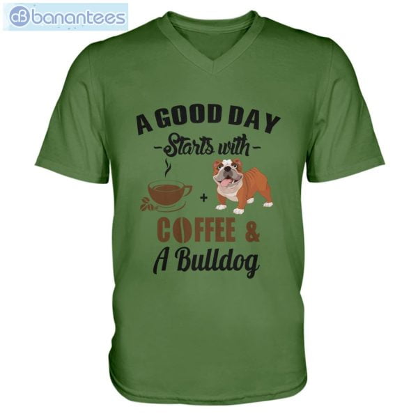 A Good Day Starts With Coffee And A Bulldog Long Sleeve T-Shirt Product Photo 10