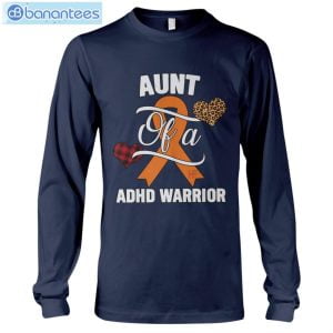 ADHD Awareness Aunt T-Shirt Long Sleeve Tee Product Photo 9