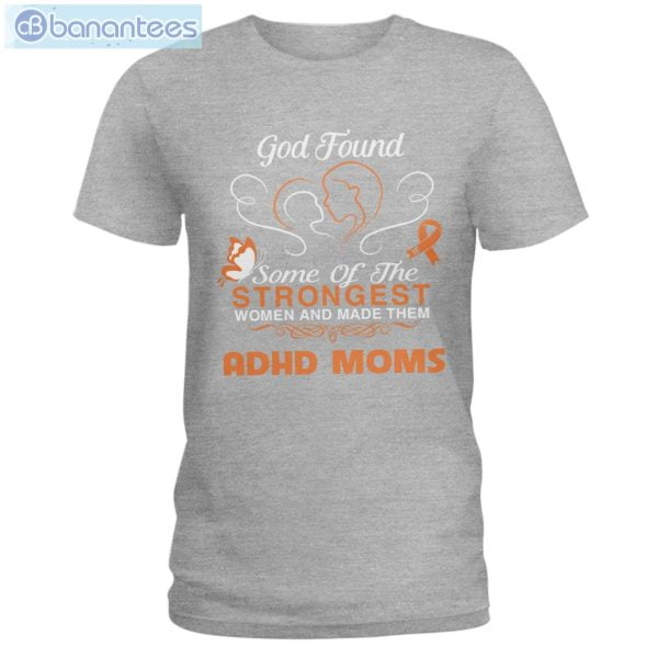 ADHD Awareness God Found ADHD Moms T-Shirt Long Sleeve Tee Product Photo 5