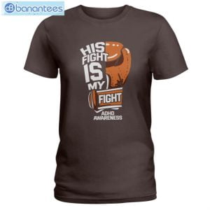 ADHD Awareness His Fight Is My Fight T-Shirt Long Sleeve Tee Product Photo 2
