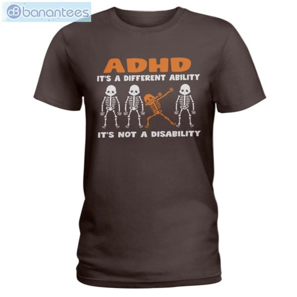 ADHD Awareness It's Not A Disability Skeletons T-Shirt Long Sleeve Tee Product Photo 2