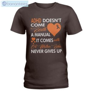 ADHD Awareness Never Give Up T-Shirt Long Sleeve Tee Product Photo 2