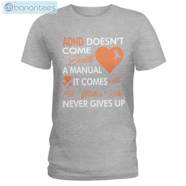 ADHD Awareness Never Give Up T-Shirt Long Sleeve Tee Product Photo 5