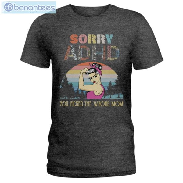 ADHD Awareness Sorry ADHD T-Shirt Long Sleeve Tee Product Photo 3