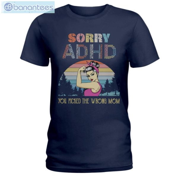 ADHD Awareness Sorry ADHD T-Shirt Long Sleeve Tee Product Photo 4