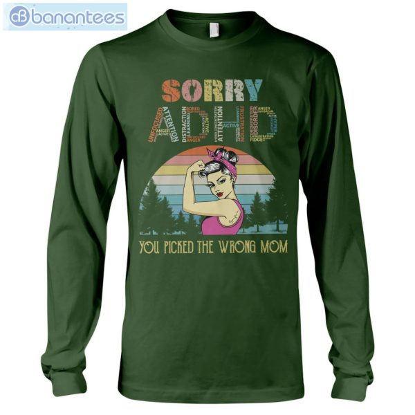 ADHD Awareness Sorry ADHD T-Shirt Long Sleeve Tee Product Photo 8