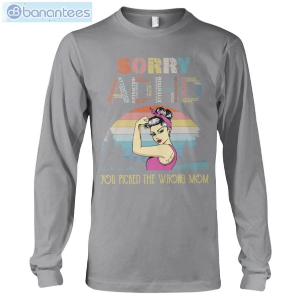 ADHD Awareness Sorry ADHD T-Shirt Long Sleeve Tee Product Photo 10