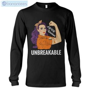 ADHD Awareness Warrior Unbreakable T-Shirt Long Sleeve Tee Product Photo 6