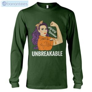 ADHD Awareness Warrior Unbreakable T-Shirt Long Sleeve Tee Product Photo 8