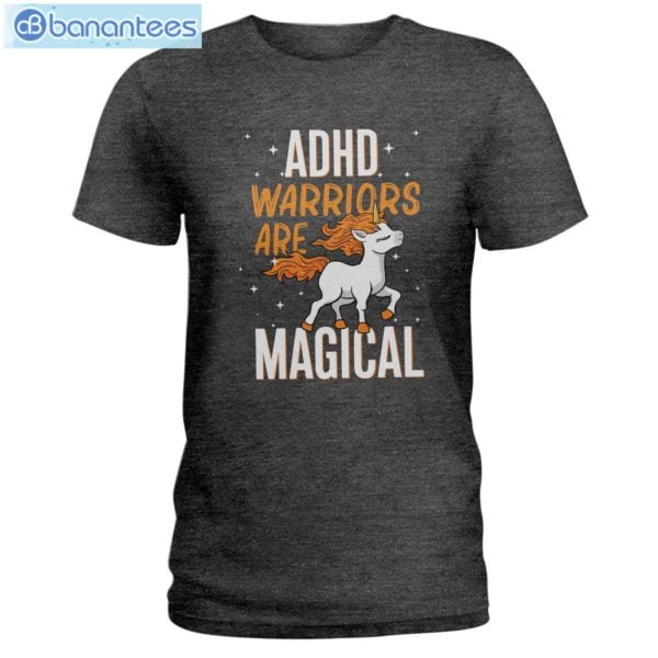 ADHD Warriors Are Magical Unicorn T-Shirt Long Sleeve Tee Product Photo 3