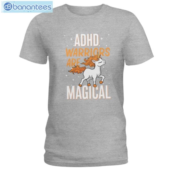ADHD Warriors Are Magical Unicorn T-Shirt Long Sleeve Tee Product Photo 5
