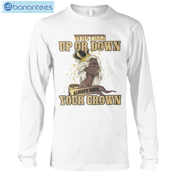 Afro Black Women Strong Crown T-Shirt Long Sleeve Tee Product Photo 7