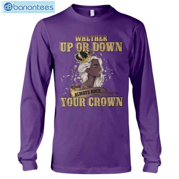 Afro Black Women Strong Crown T-Shirt Long Sleeve Tee Product Photo 8