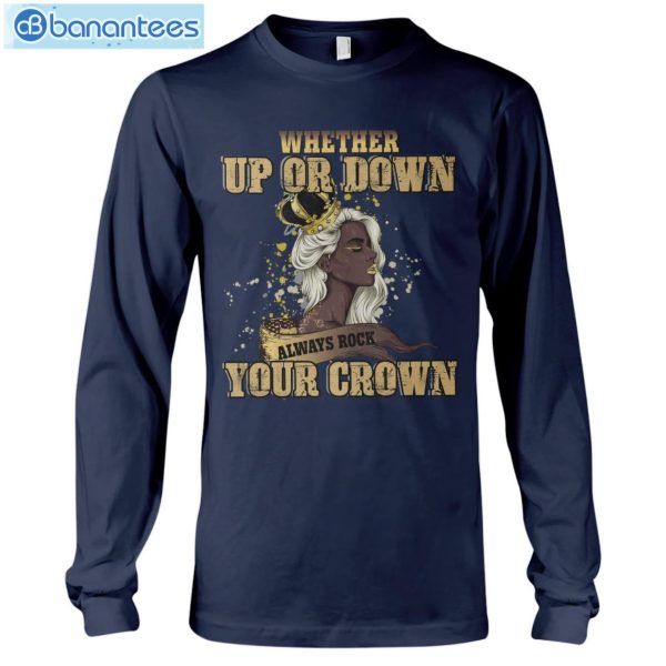 Afro Black Women Strong Crown T-Shirt Long Sleeve Tee Product Photo 9
