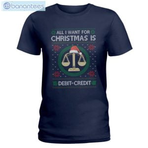 All I Want For Christmas Is Accounting Balance T-Shirt Long Sleeve Tee Product Photo 4