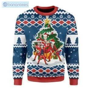 All I Want For Christmas Is Rock And Roll Ugly Christmas Sweater Product Photo 1