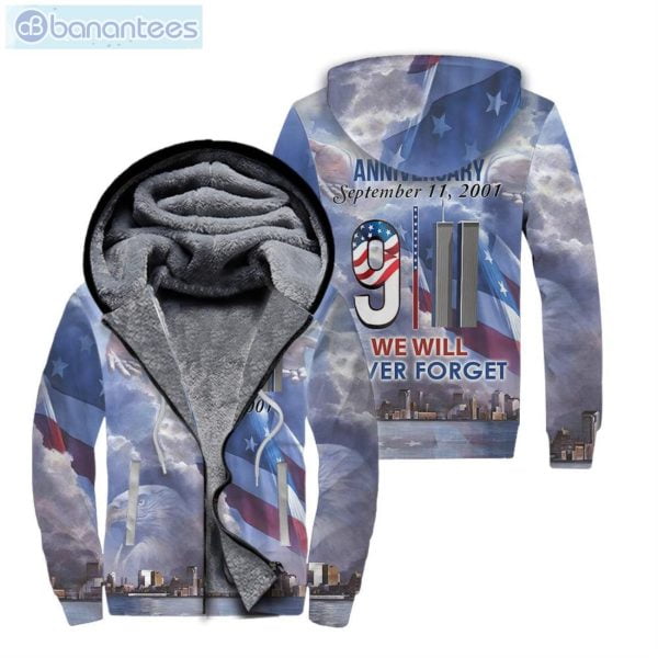 American Never Forget All Over Print Fleece Zip Hoodieproduct photo 1
