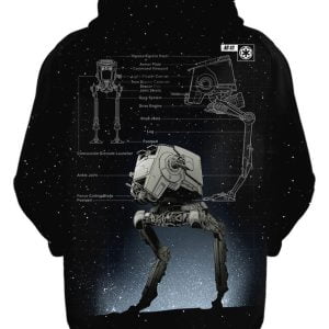 At-St Walker Star Wars All Over Print 3D Hoodie Product Photo 2