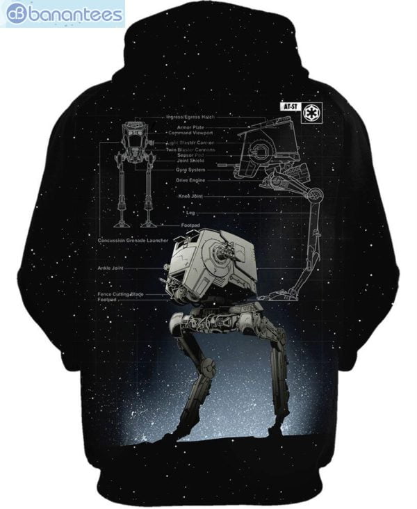 At-St Walker Star Wars All Over Print 3D Hoodie Product Photo 2
