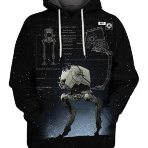 At-St Walker Star Wars All Over Print 3D Hoodie Product Photo 1