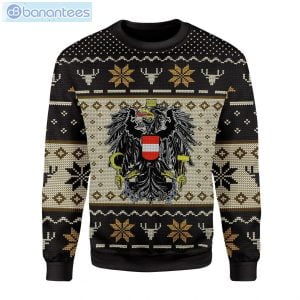 Austria Coat Of Arms Knitting Pattern Ugly Christmas Sweater Product Photo 1
