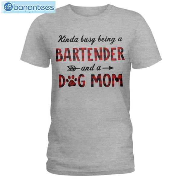 Bartender And A Dog Mom T-Shirt Long Sleeve Tee Product Photo 3