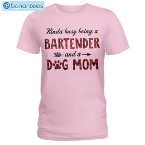 Bartender And A Dog Mom T-Shirt Long Sleeve Tee Product Photo 4
