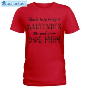 Bartender And A Dog Mom T-Shirt Long Sleeve Tee Product Photo 5