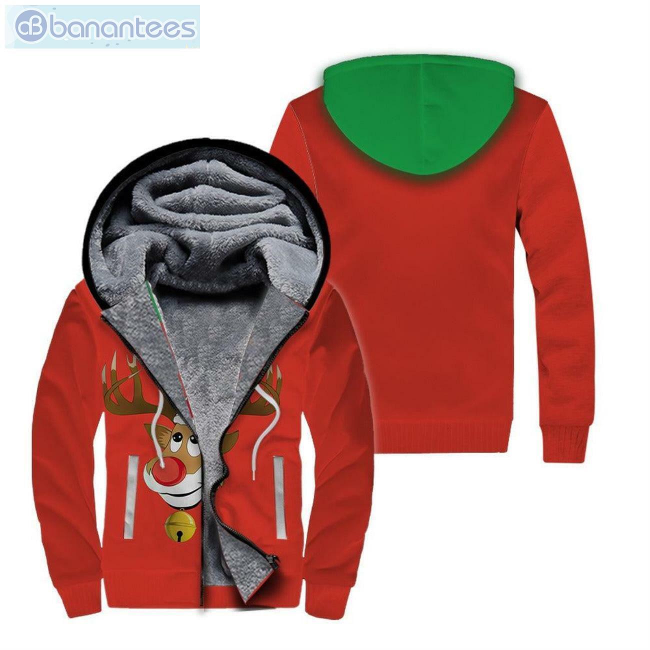 Be A Reindeer Merry Xmas All Over Print Fleece Zip Hoodie Be A Reindeer Merry Xmas All Over Print Fleece Zip Hoodieproduct photo 1