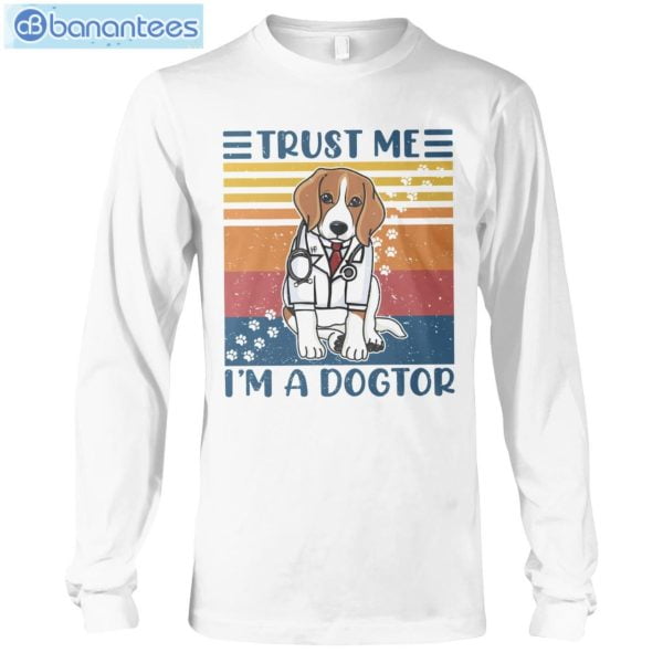 Beagle Trust Me I'm A Dogtor T-Shirt Long Sleeve Tee Product Photo 6