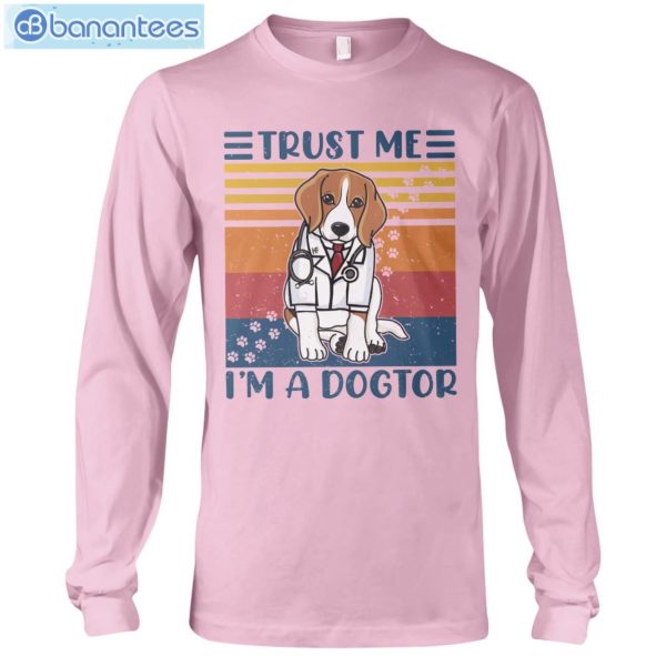 Beagle Trust Me I'm A Dogtor T-Shirt Long Sleeve Tee Product Photo 7