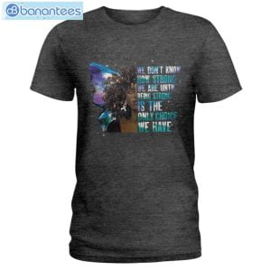 Being Strong Is The Only Choice We Have Afro Woman Lung Cancer Awareness T-Shirt Product Photo 2