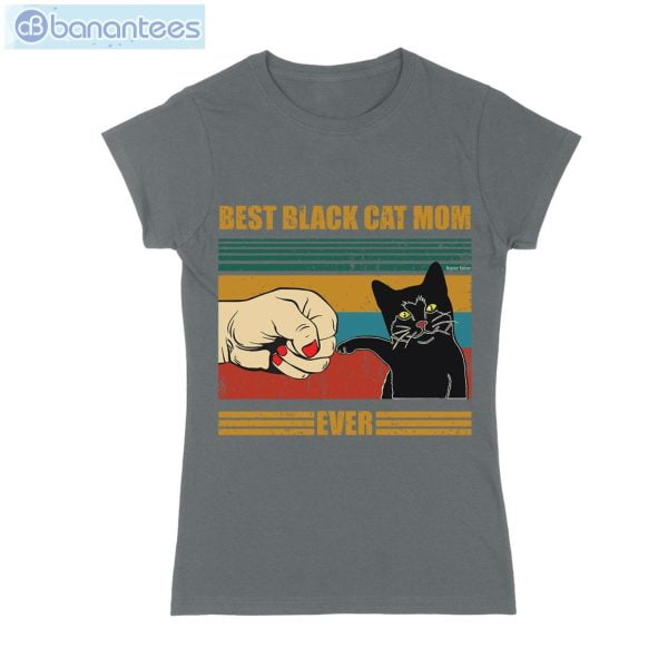 Best Black Cat Mom Ever T-Shirt Long Sleeve Tee Product Photo 3