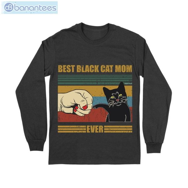 Best Black Cat Mom Ever T-Shirt Long Sleeve Tee Product Photo 6