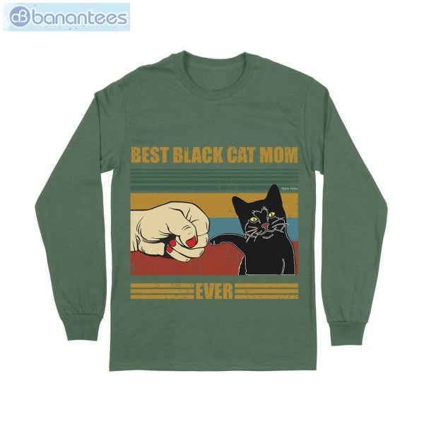 Best Black Cat Mom Ever T-Shirt Long Sleeve Tee Product Photo 9
