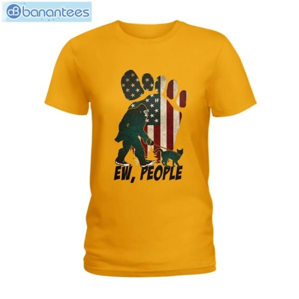 Bf Walking Cat Ew People American Flag T-Shirt Long Sleeve Tee Product Photo 3