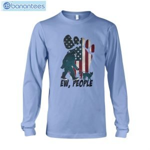Bf Walking Cat Ew People American Flag T-Shirt Long Sleeve Tee Product Photo 8