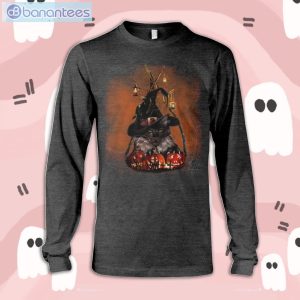 Black Cat Halloween Long Sleeve T-Shirt Product Photo 3