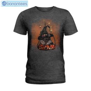 Black Cat Halloween T-Shirt Long Sleeve Tee Product Photo 3