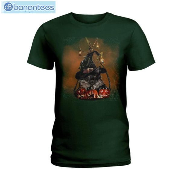 Black Cat Halloween T-Shirt Long Sleeve Tee Product Photo 4