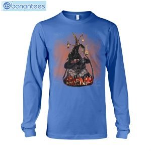 Black Cat Halloween T-Shirt Long Sleeve Tee Product Photo 8