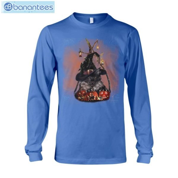 Black Cat Halloween T-Shirt Long Sleeve Tee Product Photo 8
