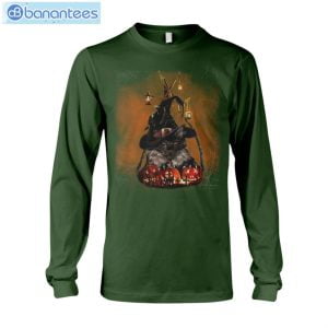 Black Cat Halloween T-Shirt Long Sleeve Tee Product Photo 9