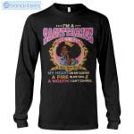 Black Queen Im A Sagittarius Girl Long Sleeve T-Shirt Product Photo 1