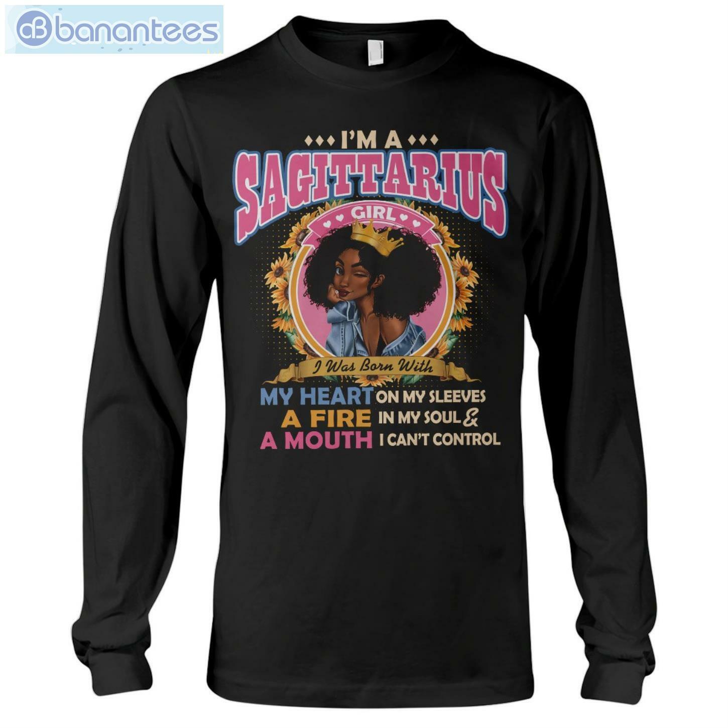 Black Queen Im A Sagittarius Girl Long Sleeve T-Shirt Black Queen Im A Sagittarius Girl Long Sleeve T-Shirt Product Photo 1